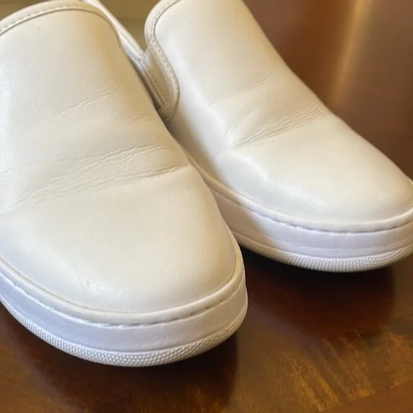 COACH Walker Leather Slip-On Shoes sneakers white size 8.5 - Picture 7 of 16